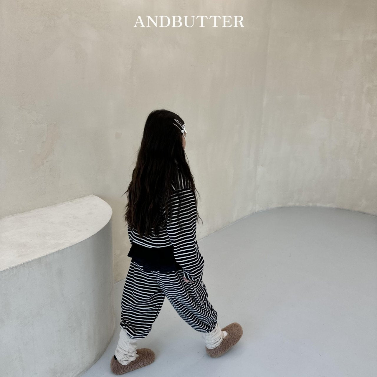 《予約》Stripe Jogger Pants / andbutter