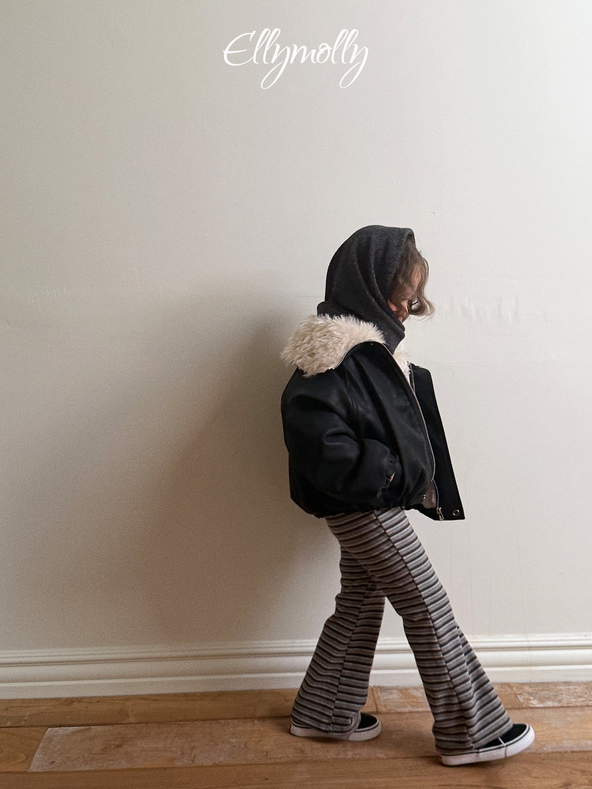 《予約》Big Collar Shearling Jacket / ELLY MOLLY