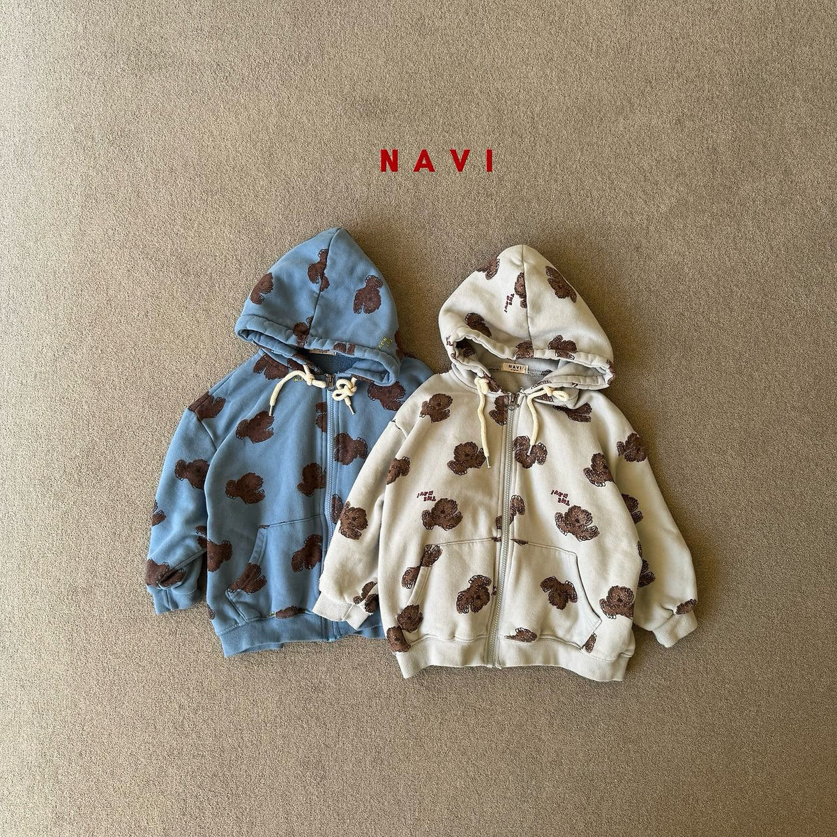 《予約》Poochi Zip Hoodie / NAVI