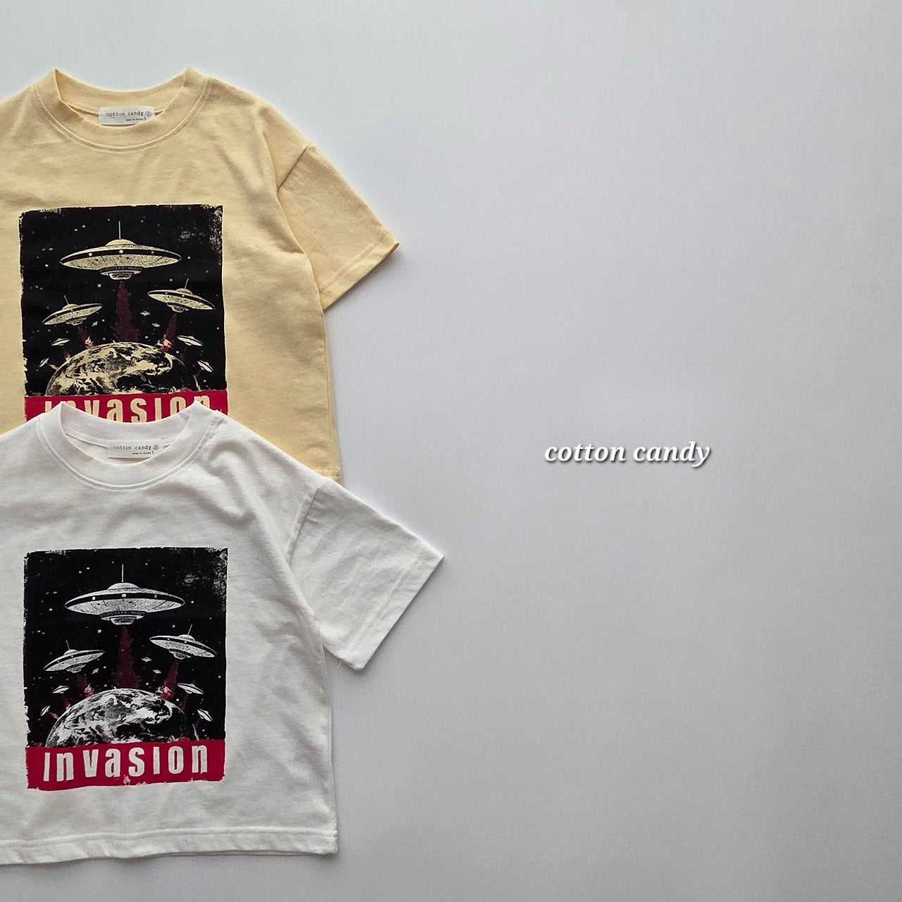 《予約》Invasion T-shirt / cotton candy