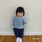 《予約》Heart Pocket Stripe T-Shirt / ANDBUTTER
