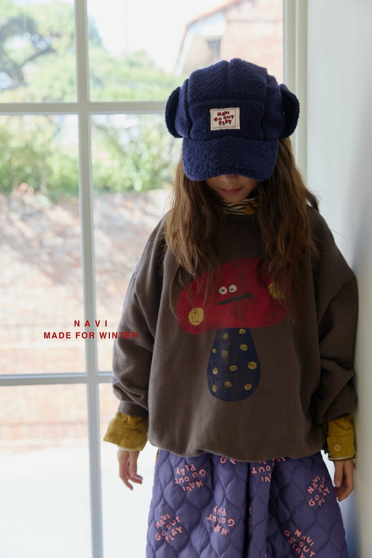《予約》Rosie Quilted Dress / NAVI