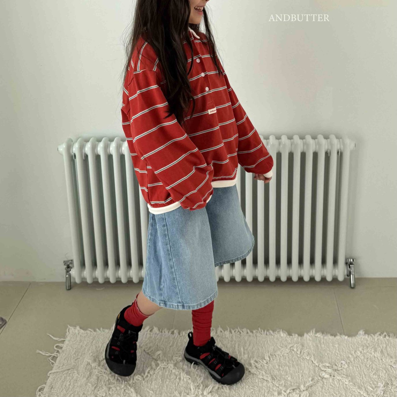 《予約》Line Bermuda Denim / andbutter