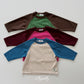 《予約》Raon Color Block Raglan Tee / ELLY MOLLY