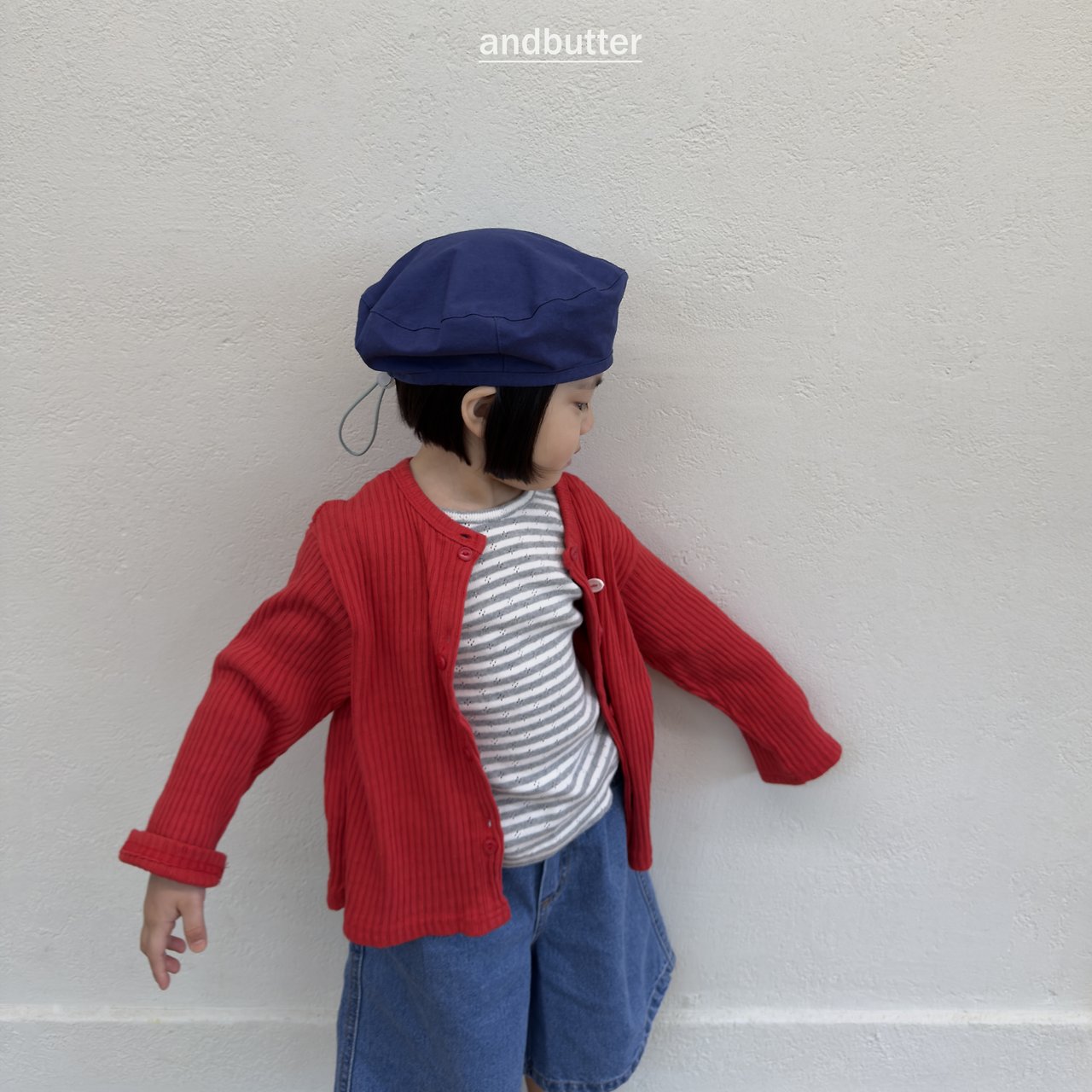 《予約》Tommy Point T-Shirt / ANDBUTTER