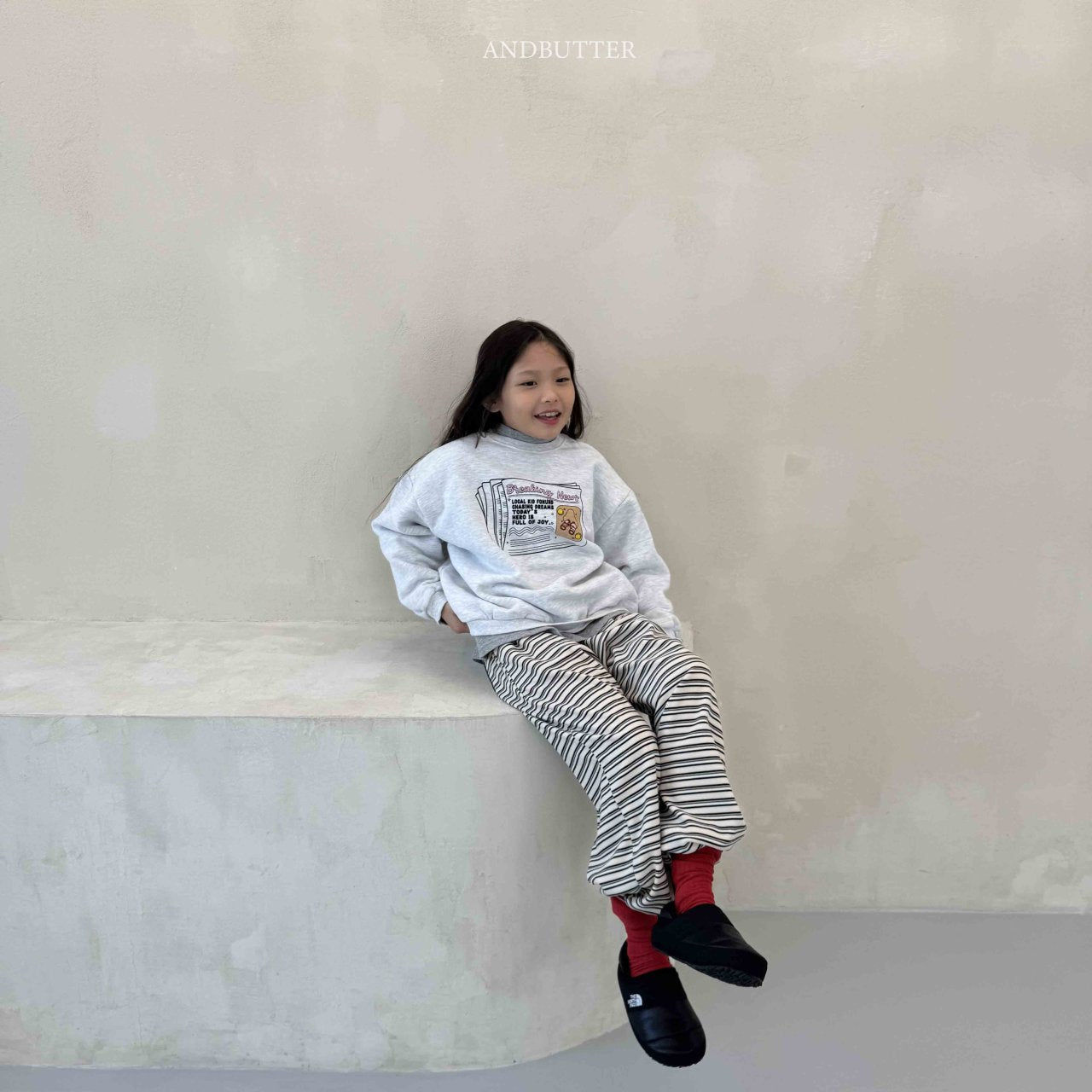 《予約》Mellow Stripe Jogger / andbutter