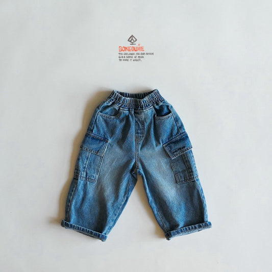 《予約》French Cargo Denim Pants / boneoune