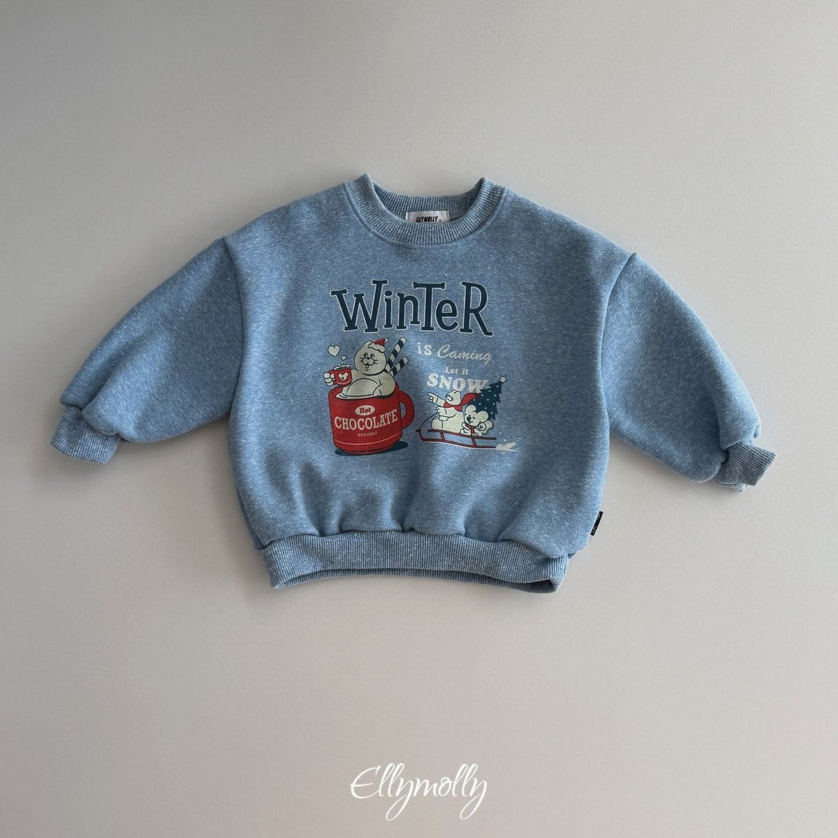 《予約》Winter Snow Sweatshirt / ELLY MOLLY