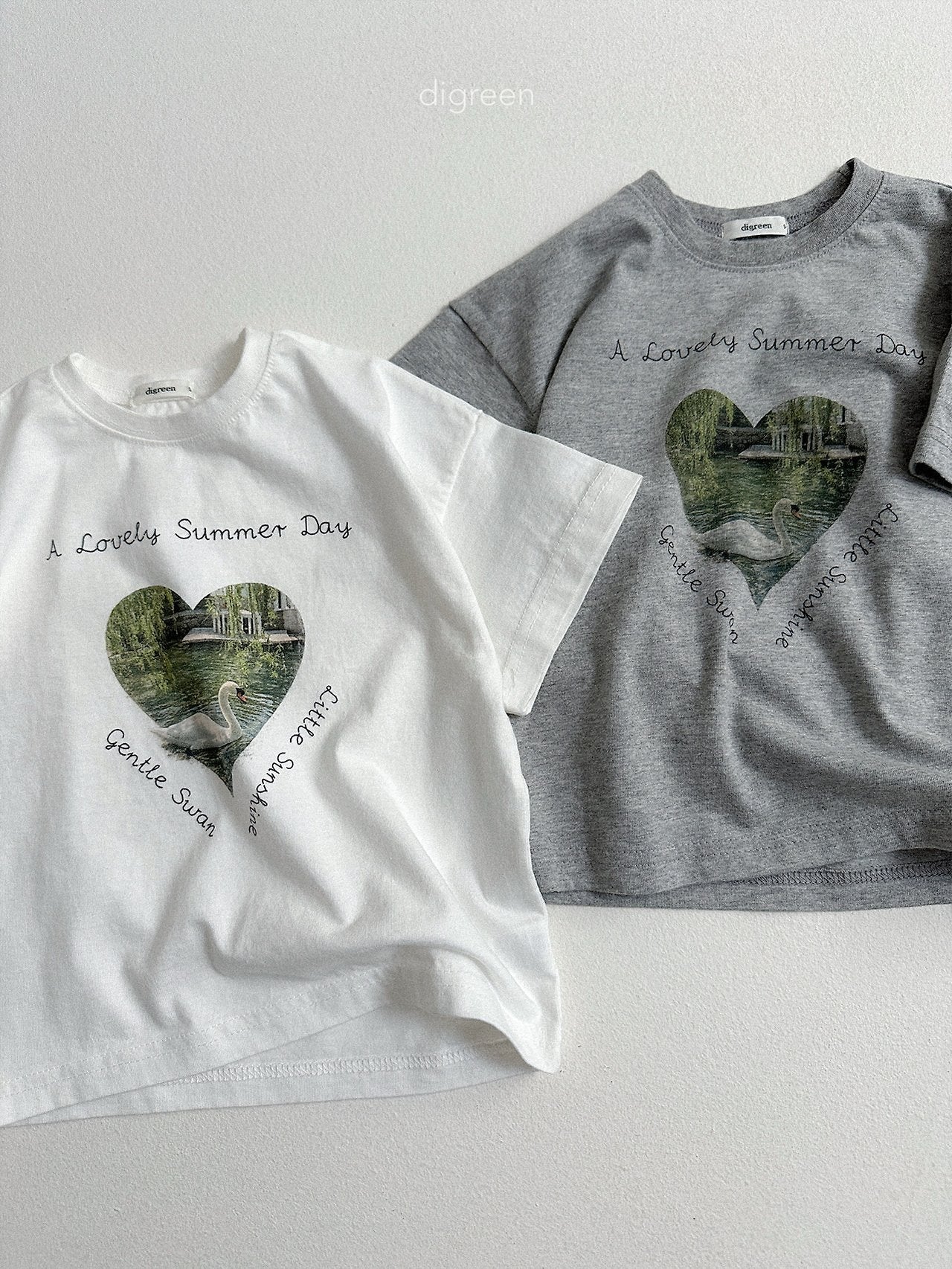 《予約》Pure Swan Tee (kids) / digreen