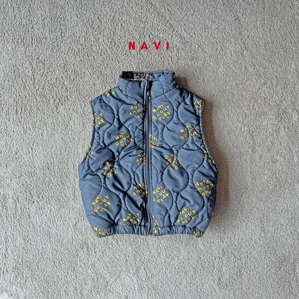 《予約》Melt Quilted Vest / NAVI