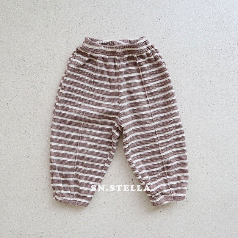 《予約》Waffle Stripe Pants / SN.STELLA