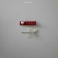 《予約》Check heart pin（2set） / andbutter