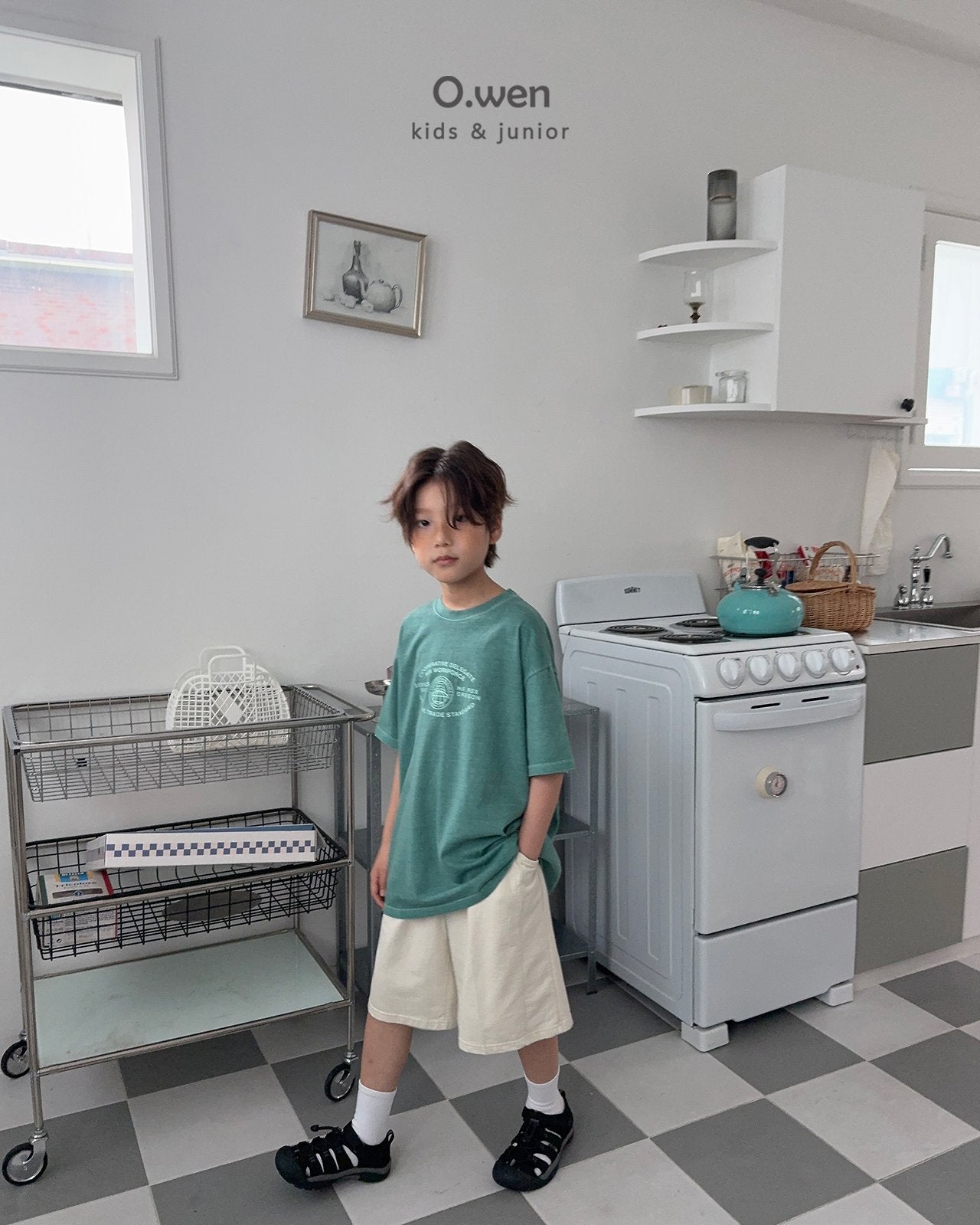 《予約》Slit Pigment Tee / O.wen (adultまで)
