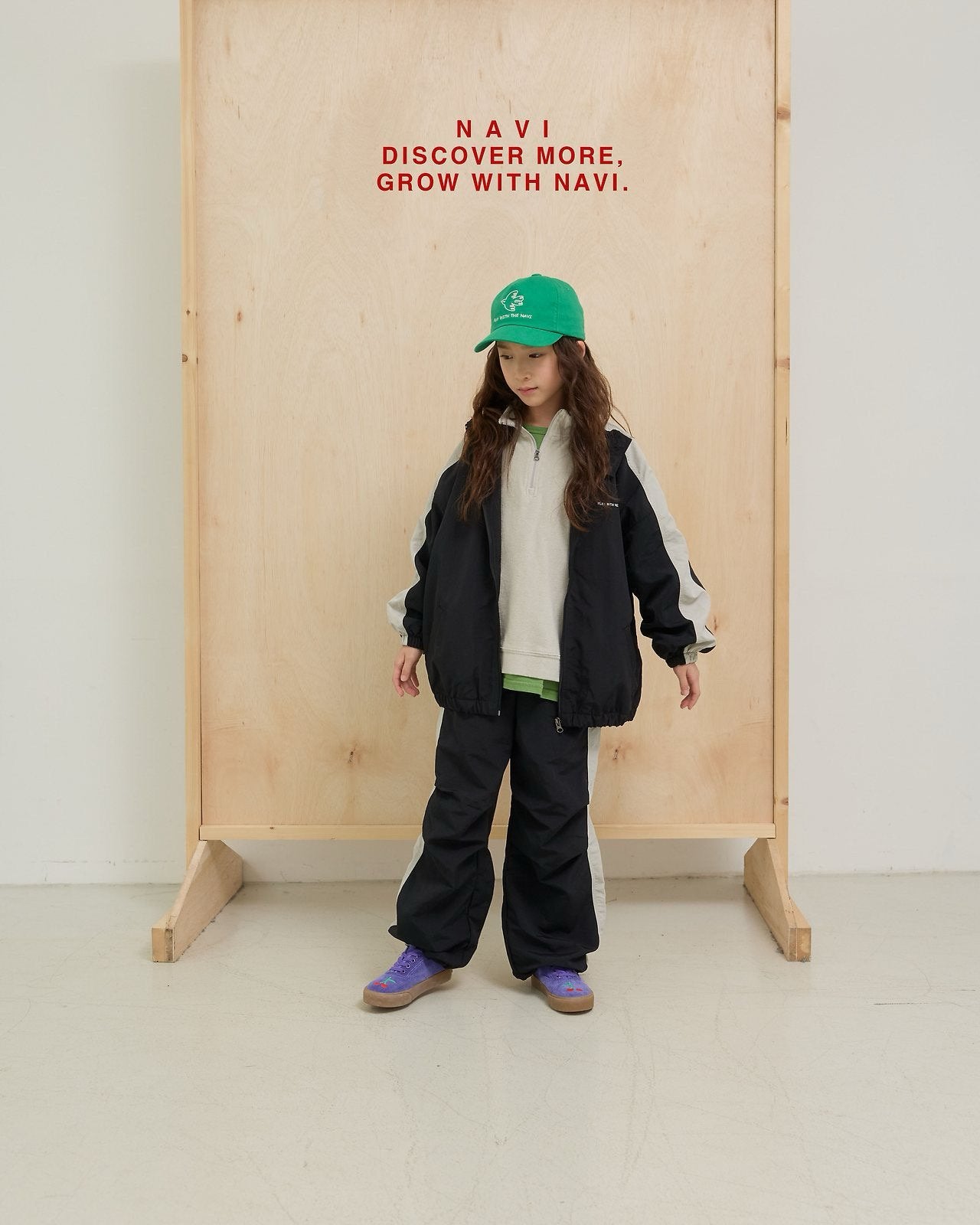 《予約》Anna Color-Block Pants / navi.