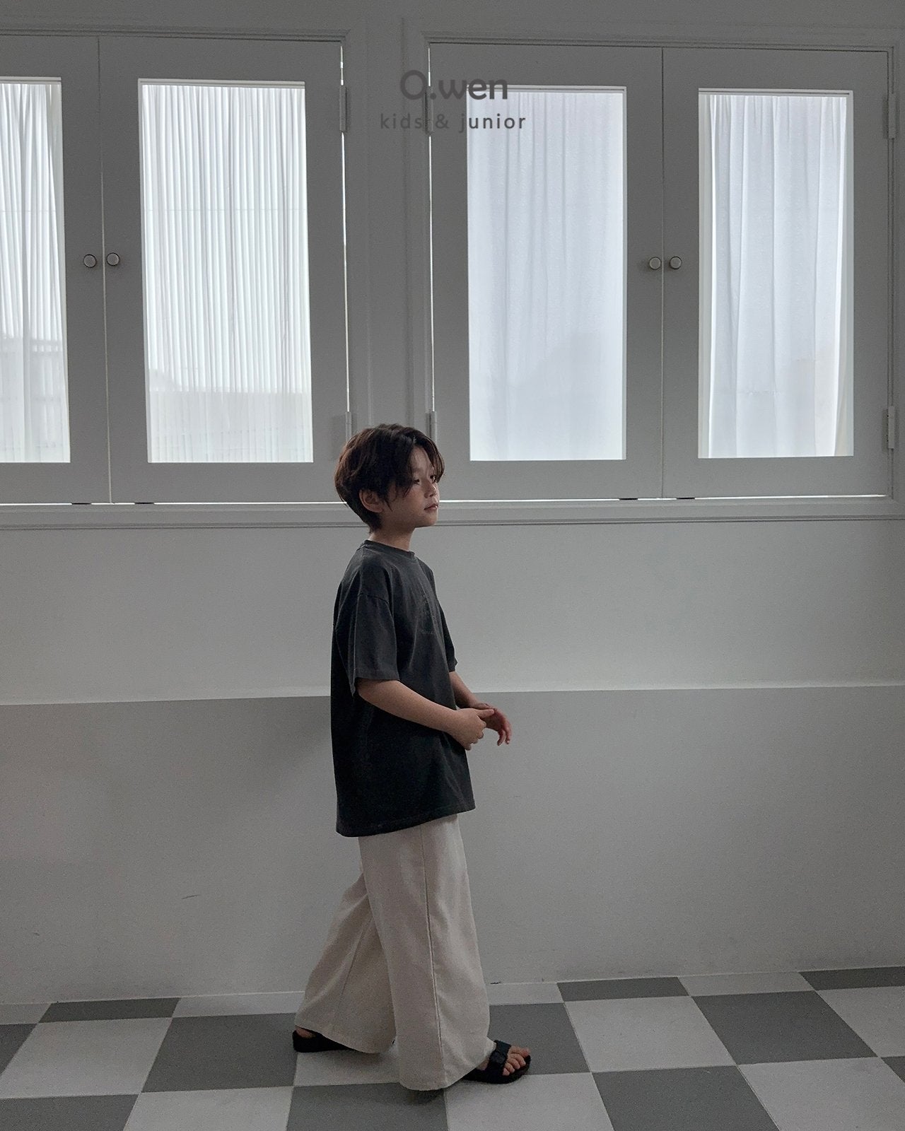 《予約》Slit Pigment Tee / O.wen (adultまで)
