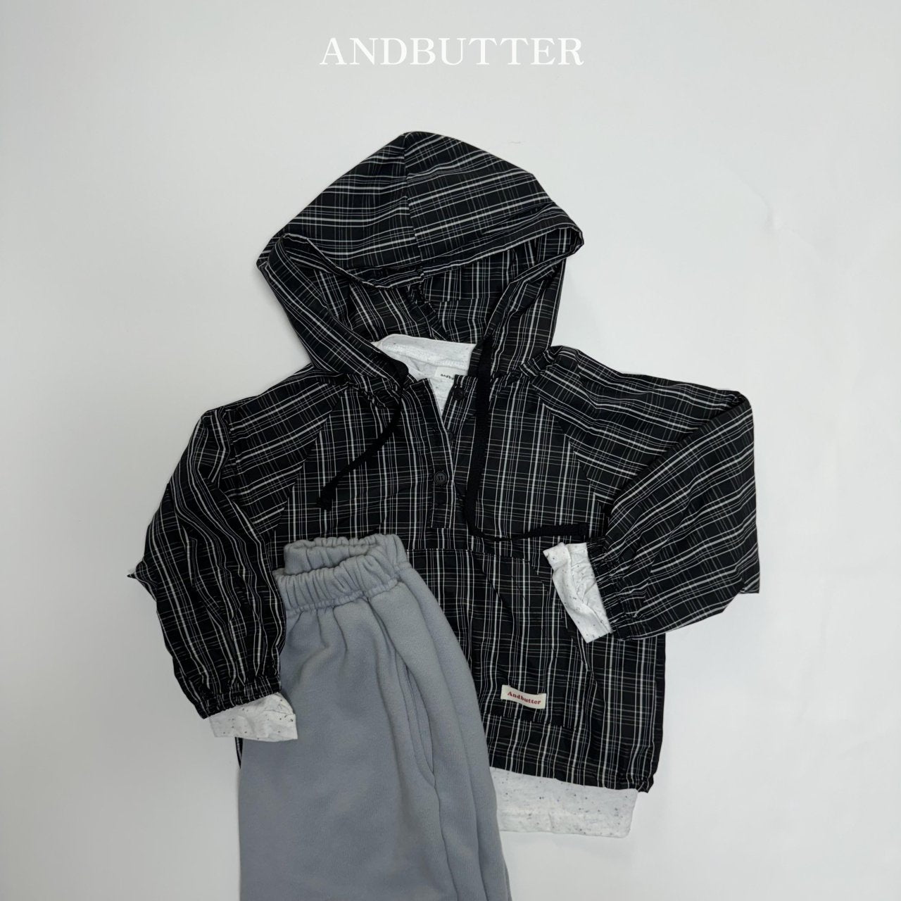 《予約》Check Hood Anorak / andbutter