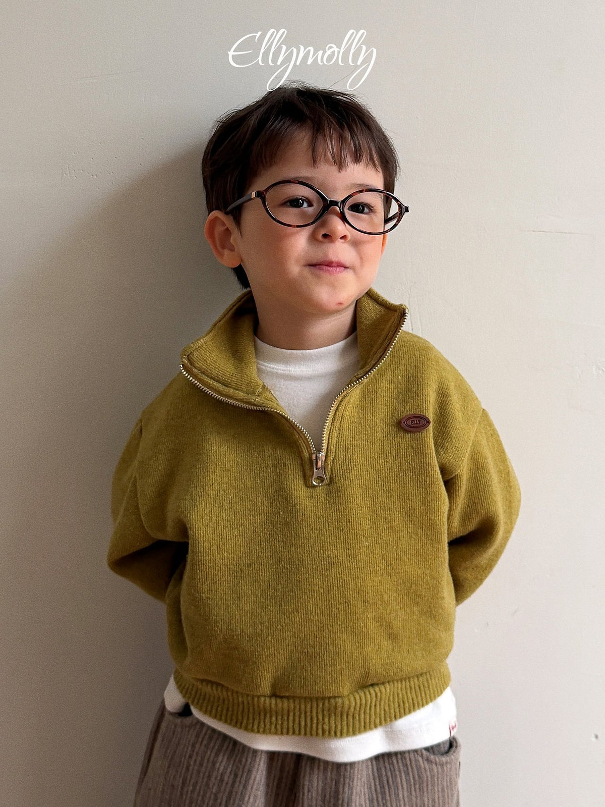 《予約》Arden Wool Half-Zip / ELLY MOLLY