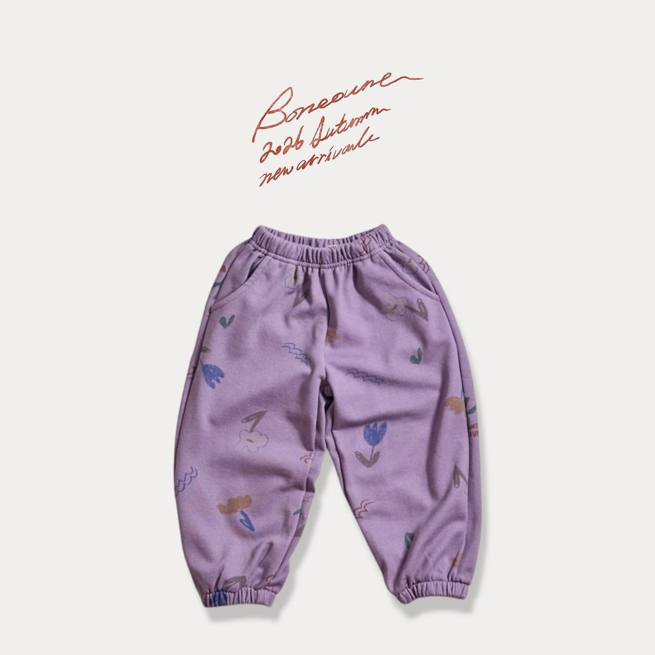 《予約》Floral Jogger Pants / BONEOUNE