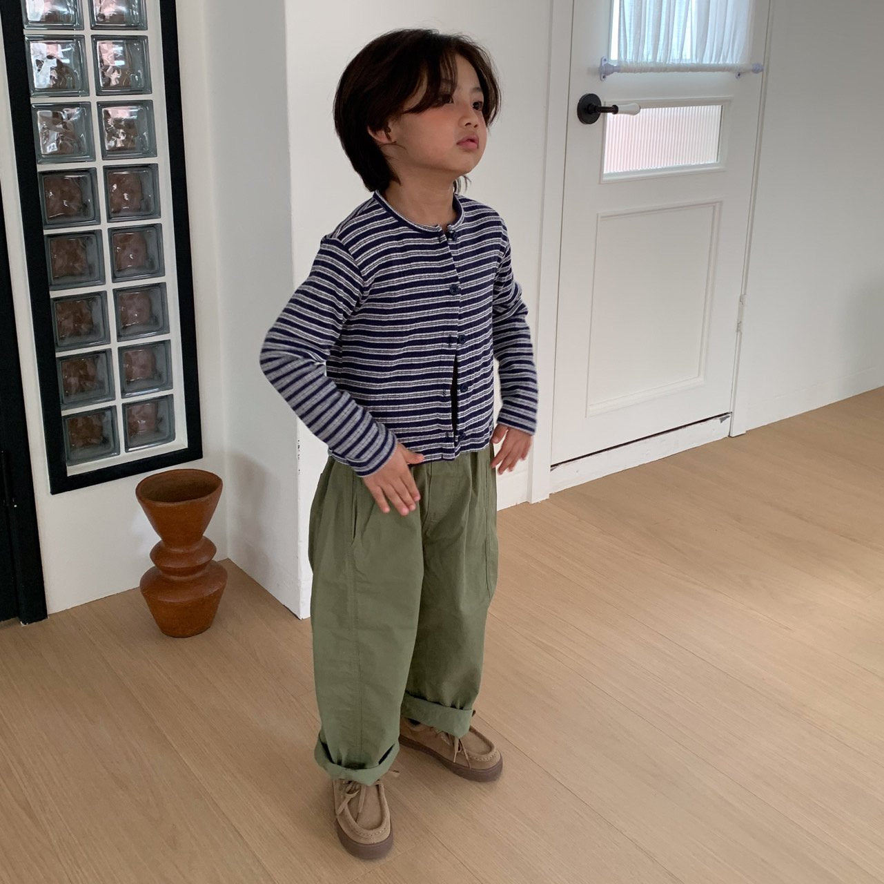 《予約》Stripe Cardigan / Cantuccistudio