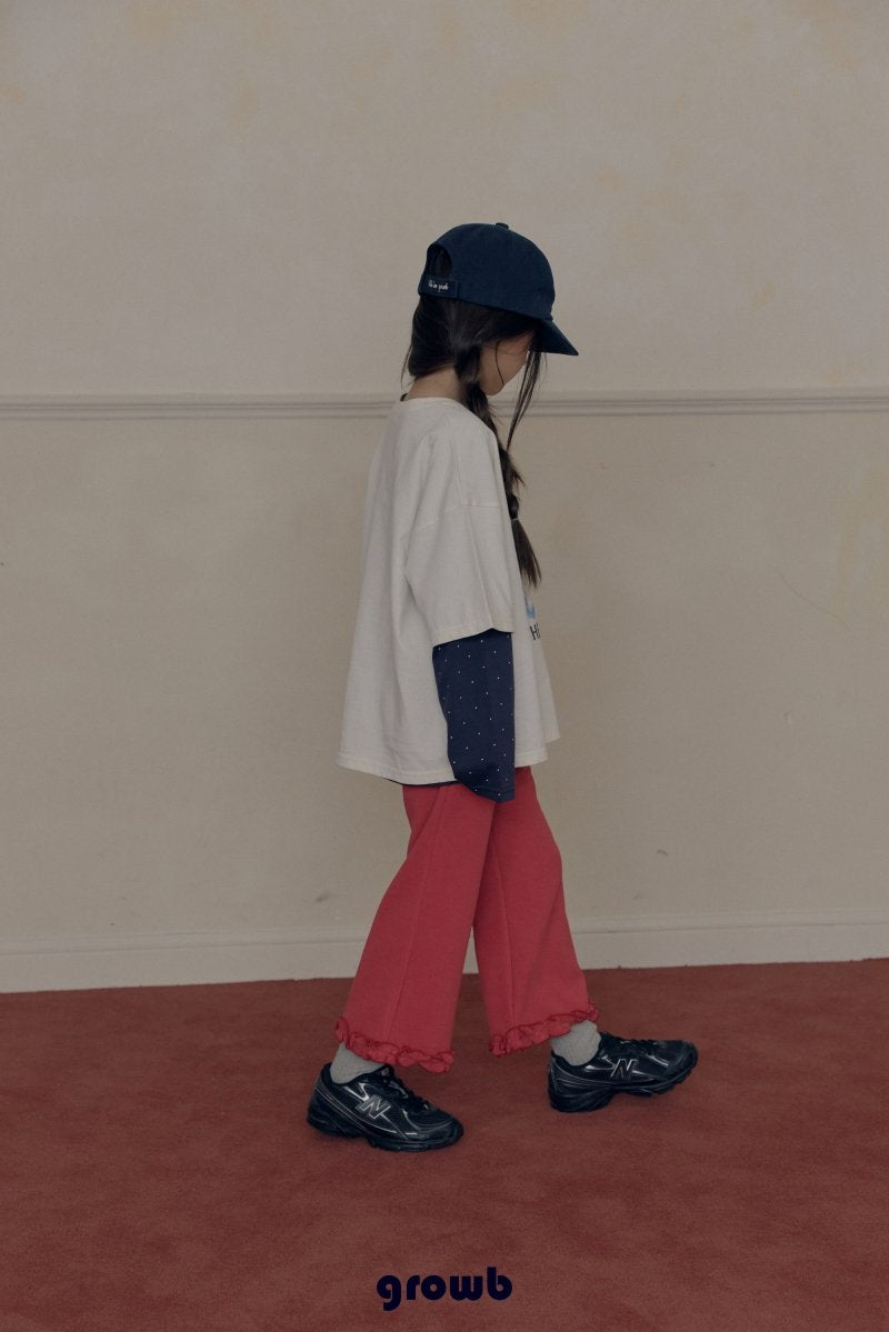 《予約》Siron Frill Rib Pants / GROWB
