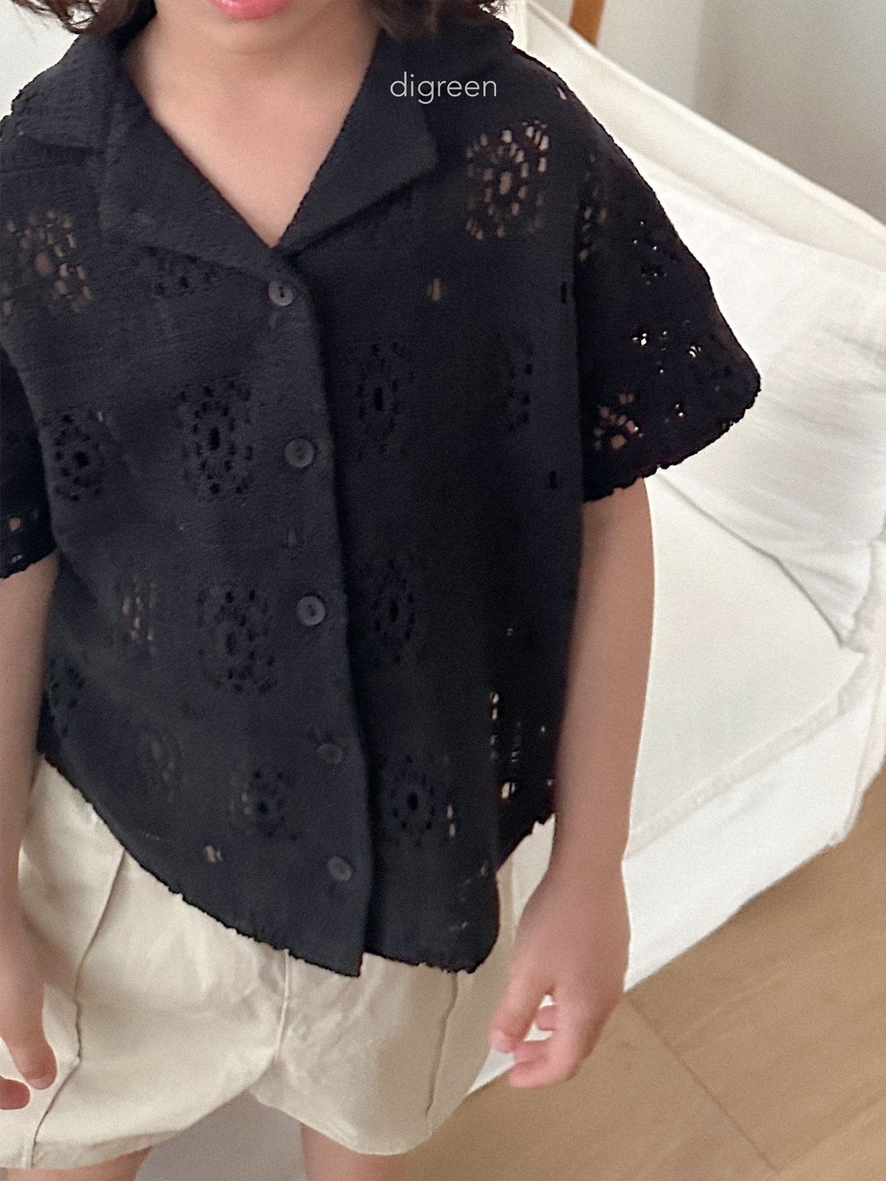 《予約》Crochet Shirt / digreen
