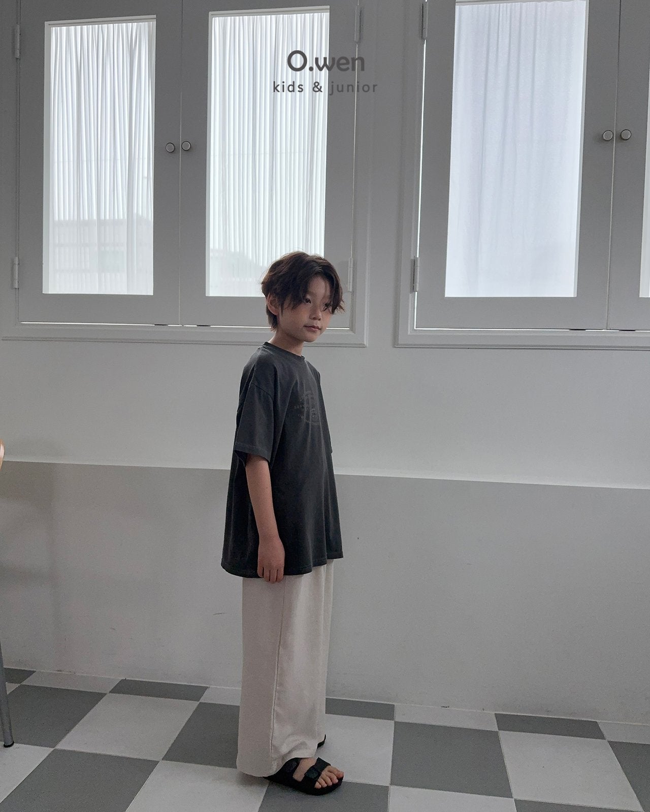 《予約》Slit Pigment Tee / O.wen (adultまで)