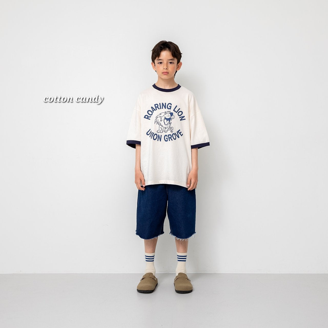 《予約》Lion T-shirt / cotton candy