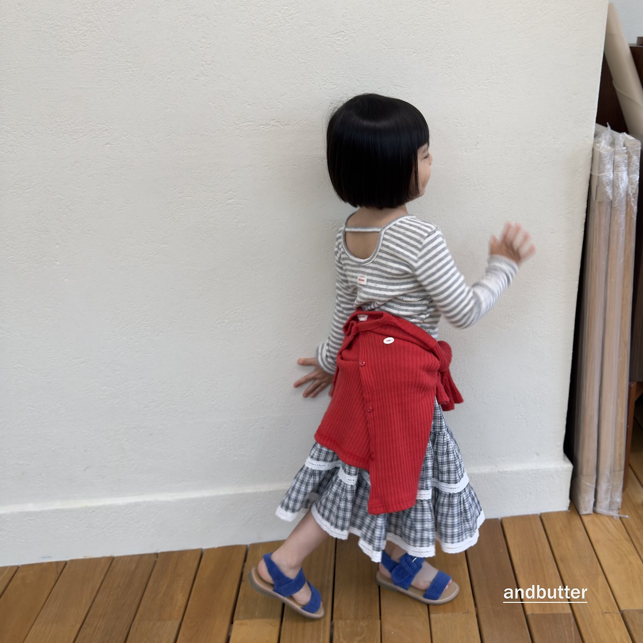 《予約》Check Tiered Skirt / ANDBUTTER