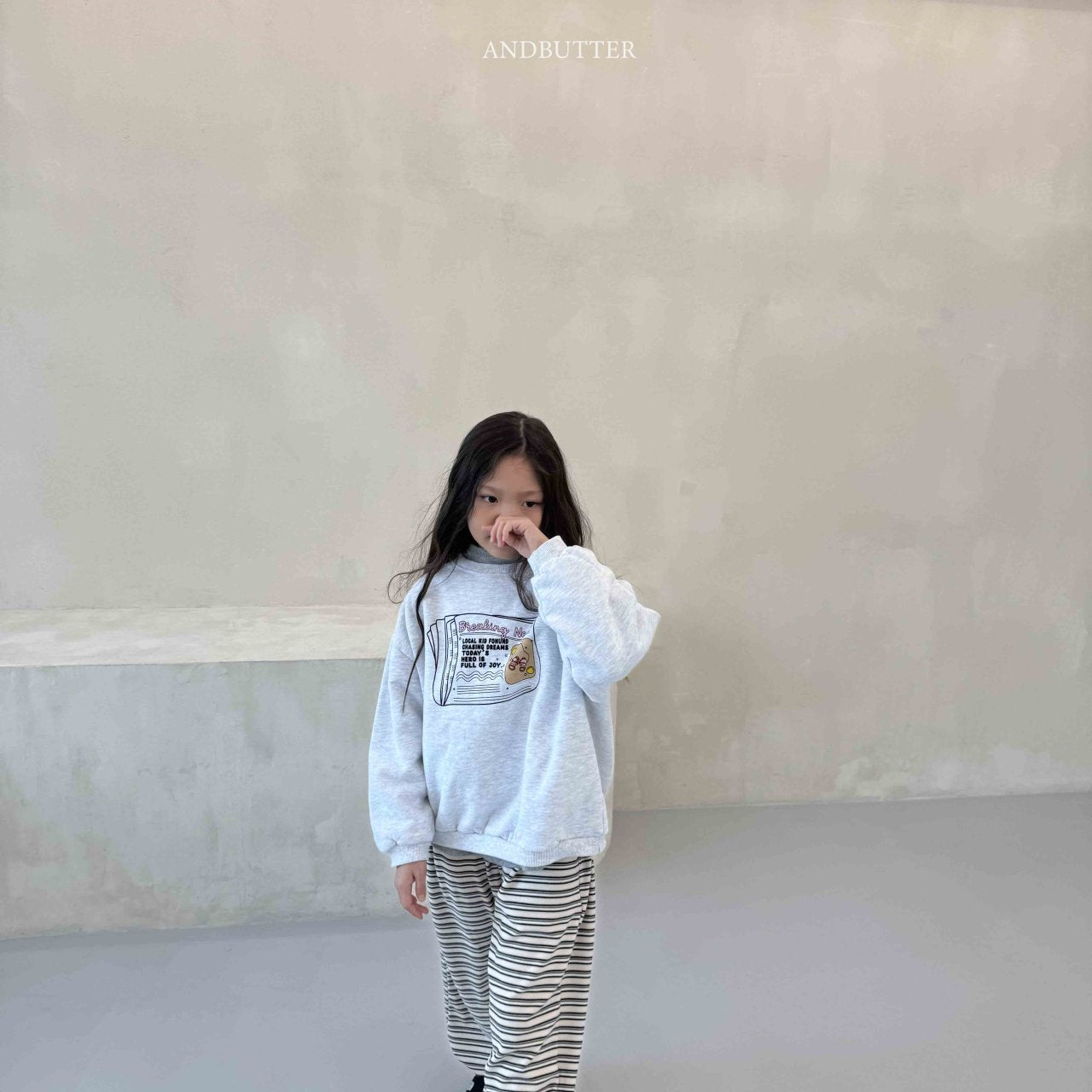 《予約》Mellow Stripe Jogger / andbutter