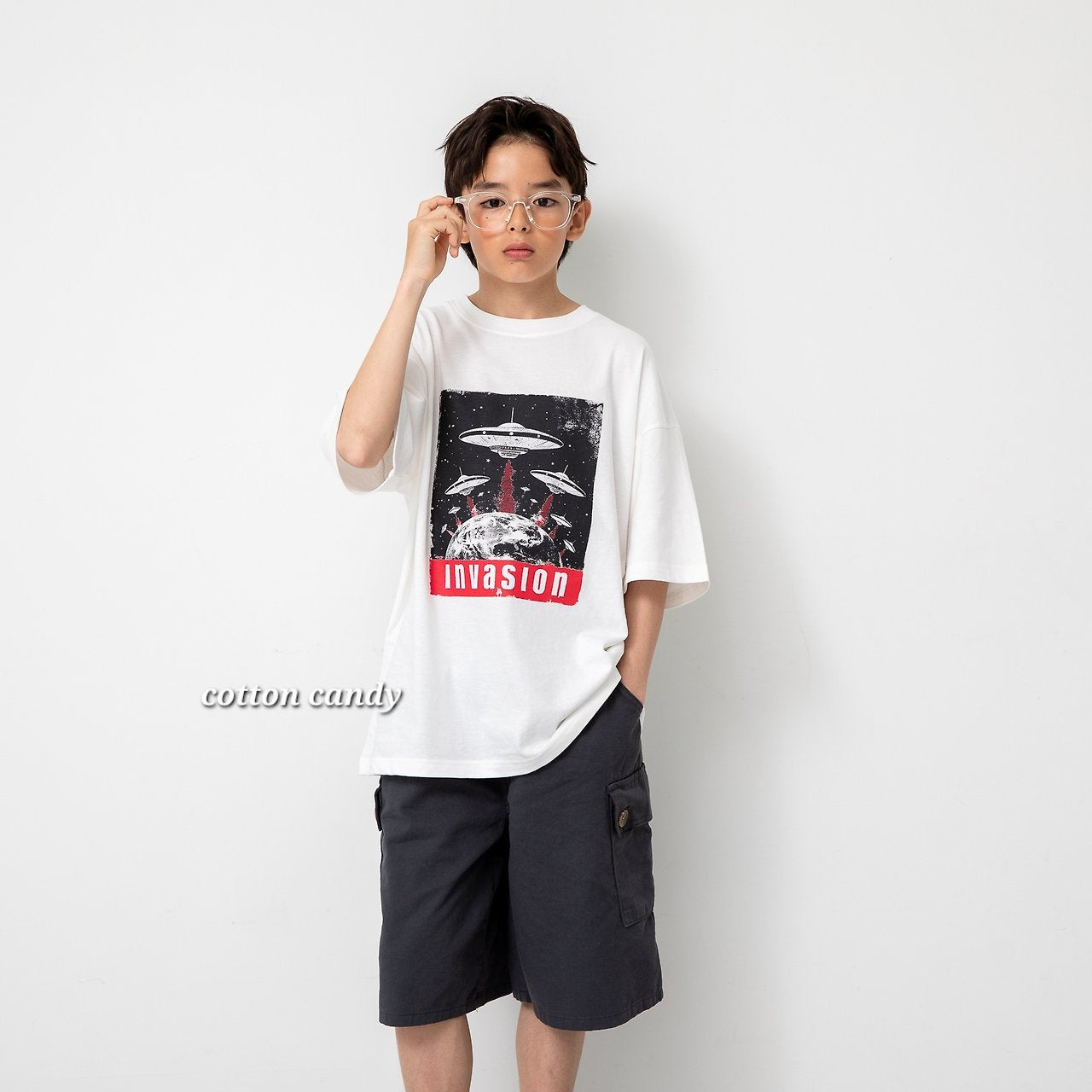 《予約》Invasion T-shirt / cotton candy