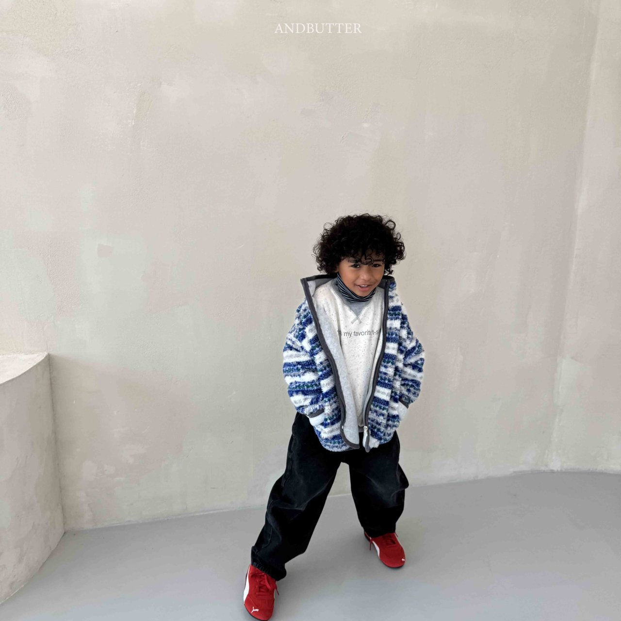 《予約》Nordic Line Jumper / andbutter