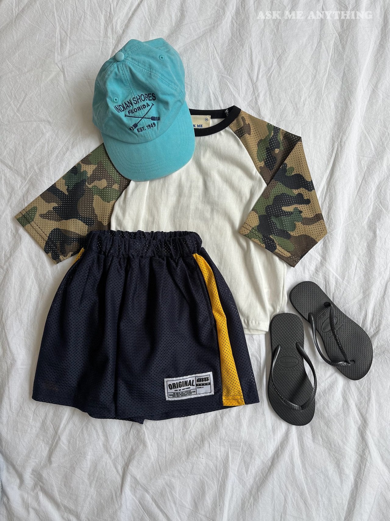 《予約》Camo Mesh T-Shirt / ASK ME ANYTHING