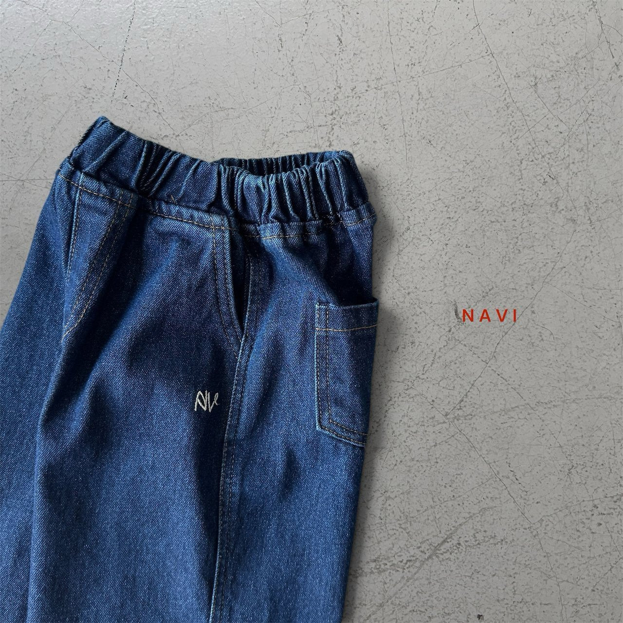 《予約》With Wide Denim Pants  / navi.