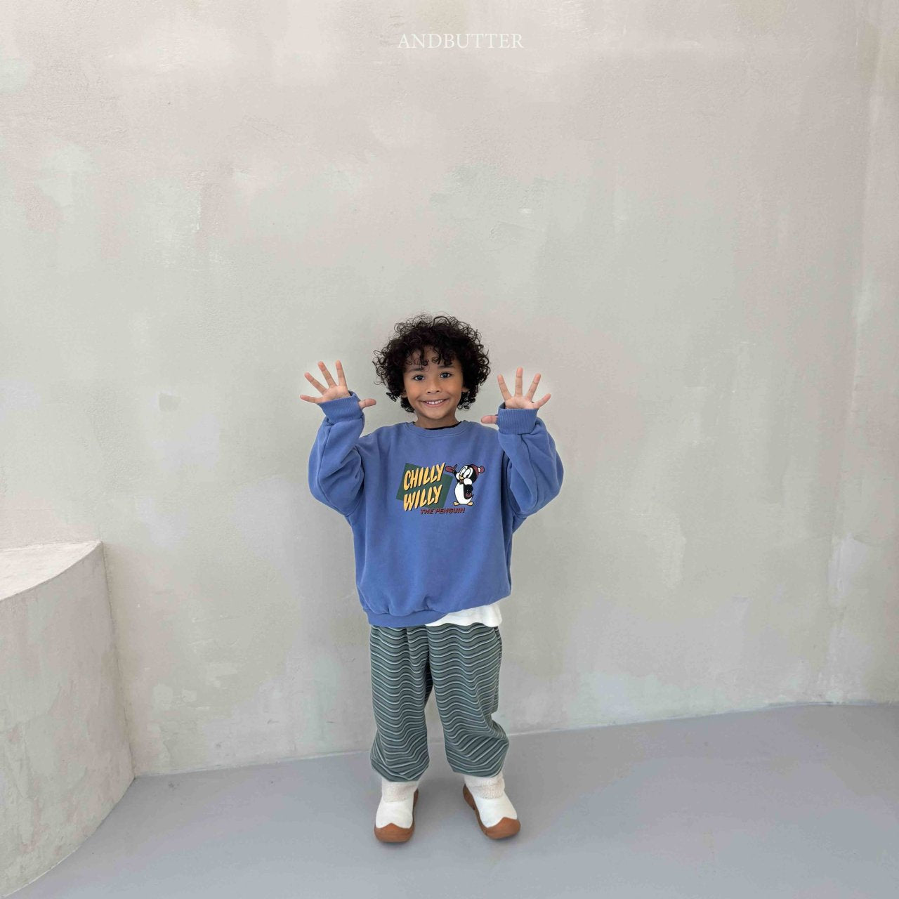 《予約》Mellow Stripe Jogger / andbutter