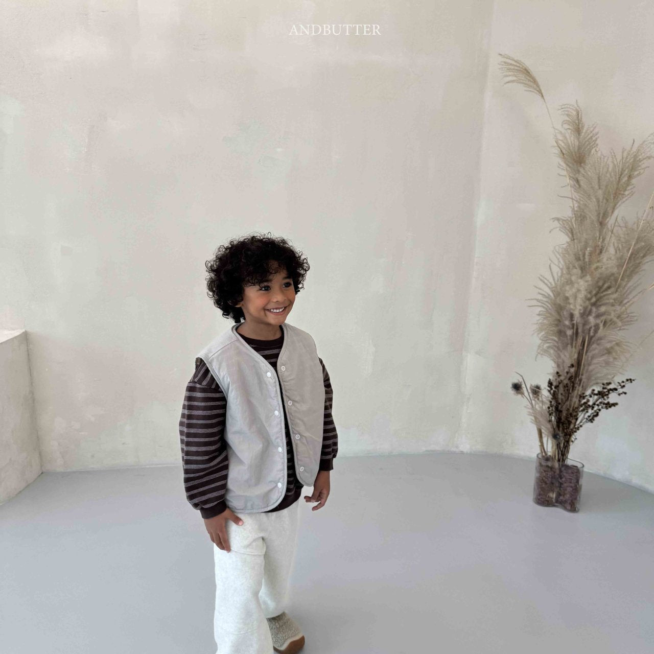 《予約》Reversible ST Dumble Vest / andbutter