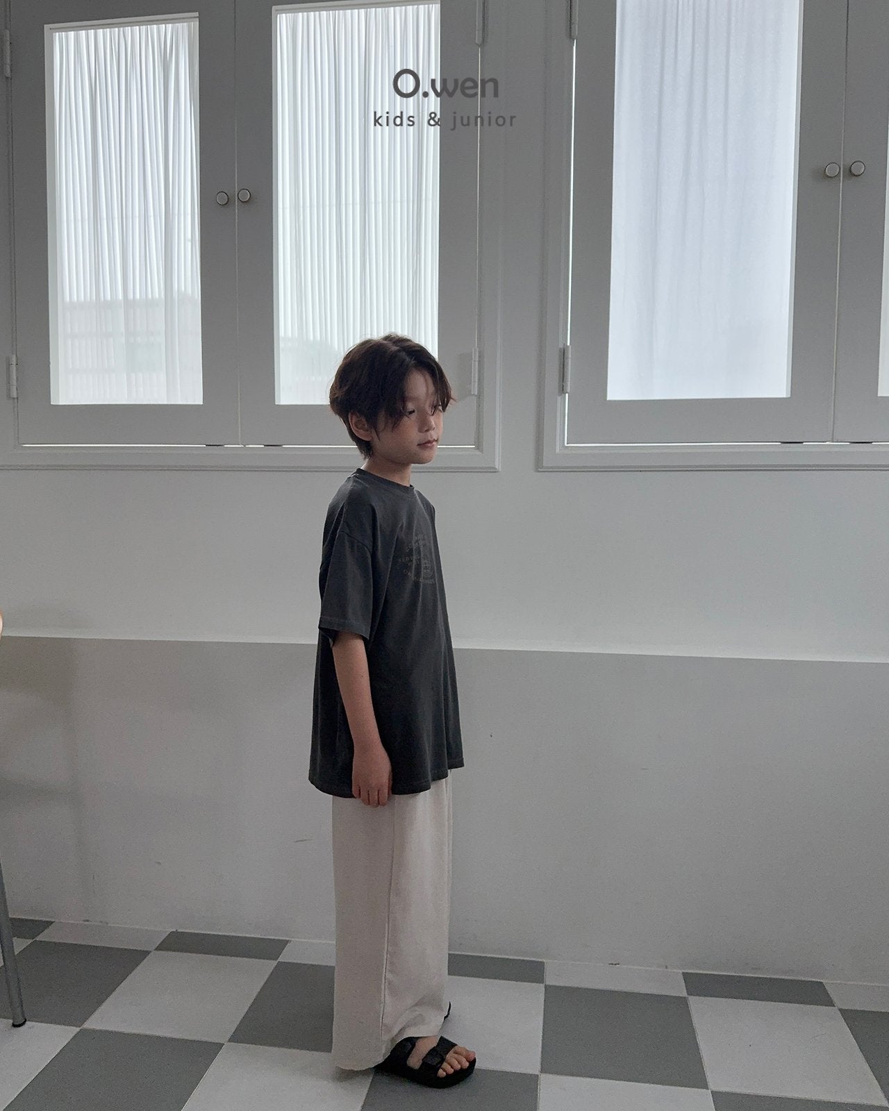 《予約》Slit Pigment Tee / O.wen (adultまで)