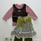 《予約》Check Tiered Skirt / ANDBUTTER