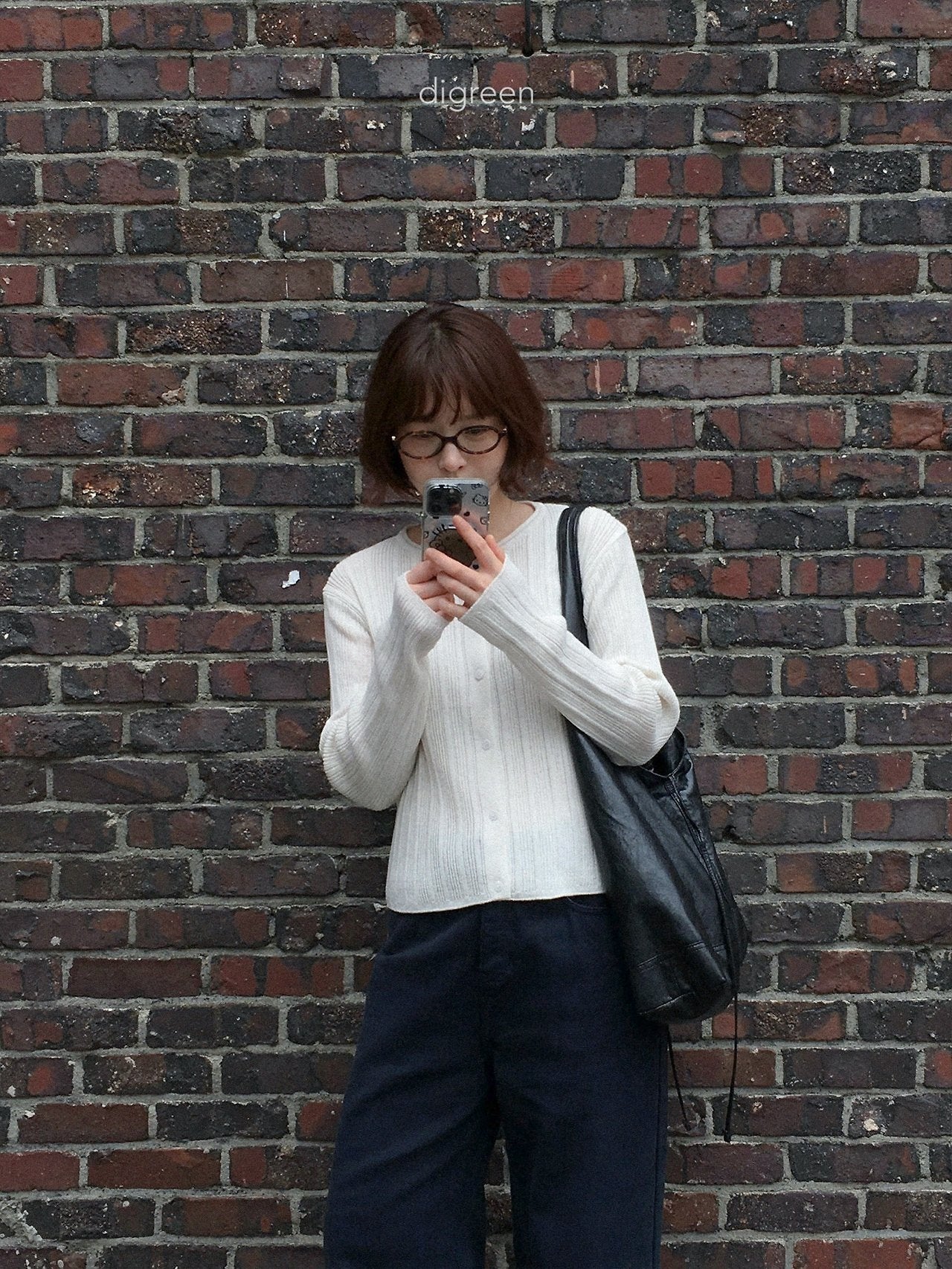 《予約》Wiggly Rib Cardigan / digreen (mom)