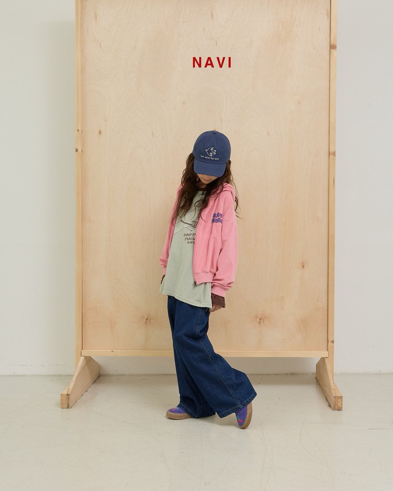 《予約》With Wide Denim Pants  / navi.
