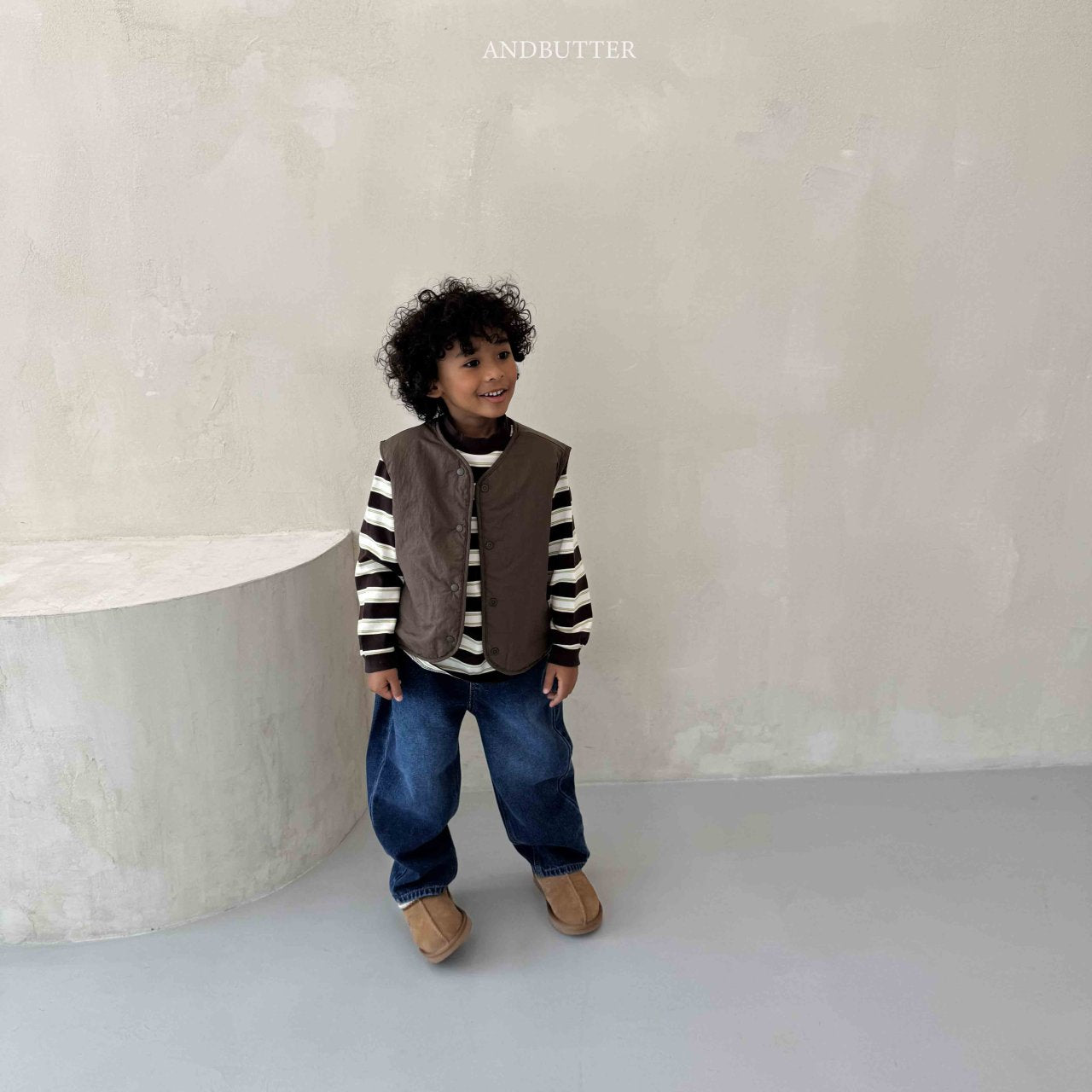 《予約》Reversible ST Dumble Vest / andbutter