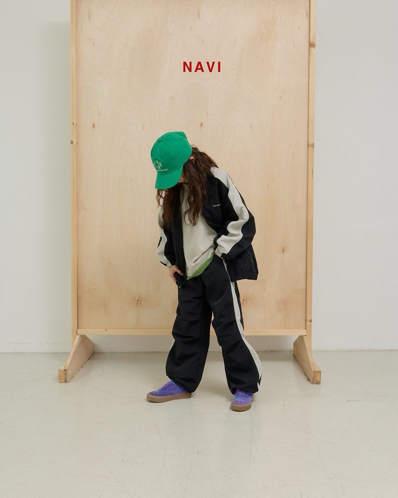 《予約》Anna Color-Block Pants / navi.