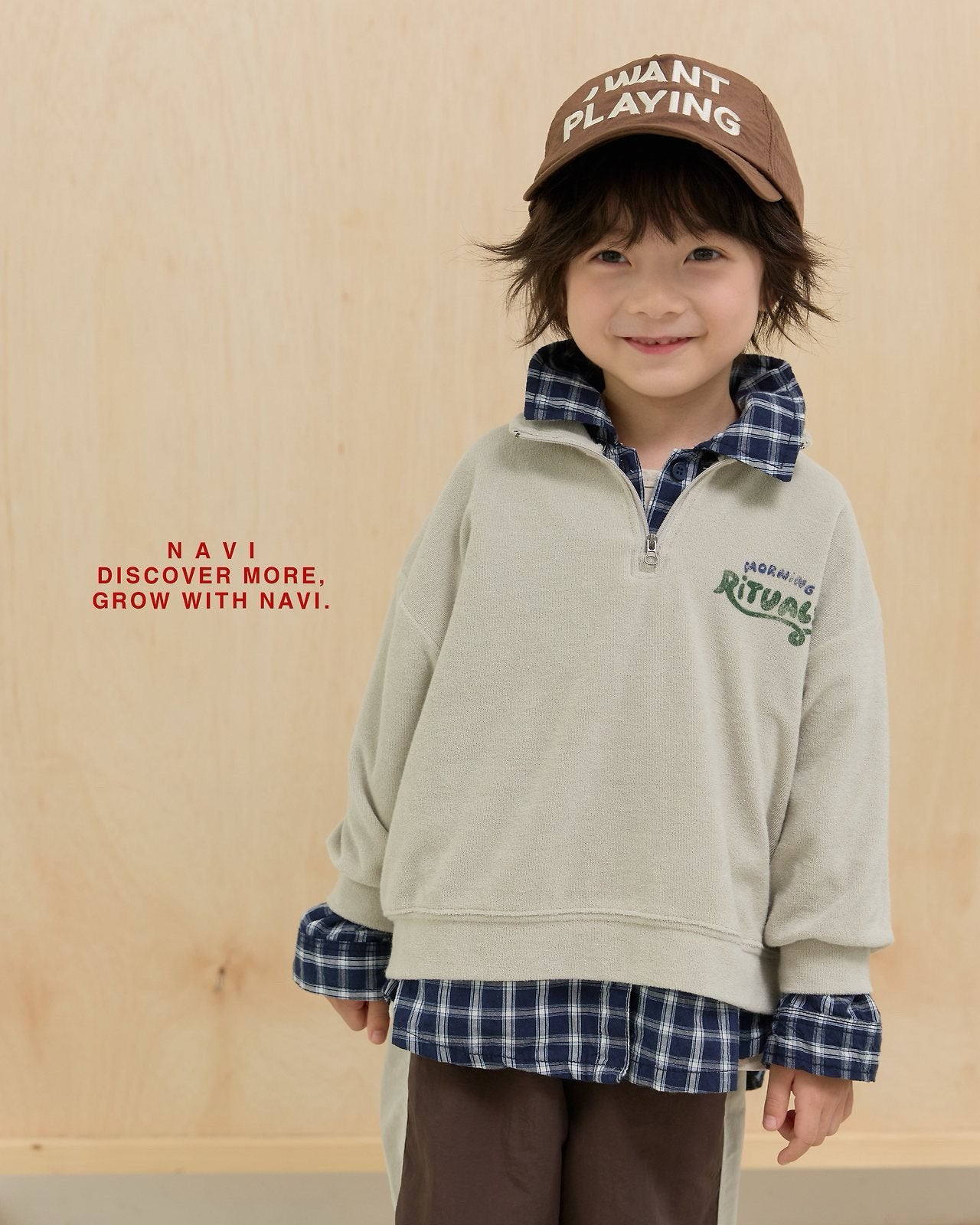 《予約》Morning Half-Zip / navi.