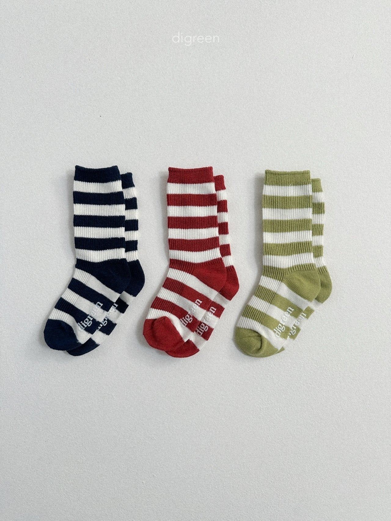 《予約》Minimal Stripe  Socks(Set) / digreen