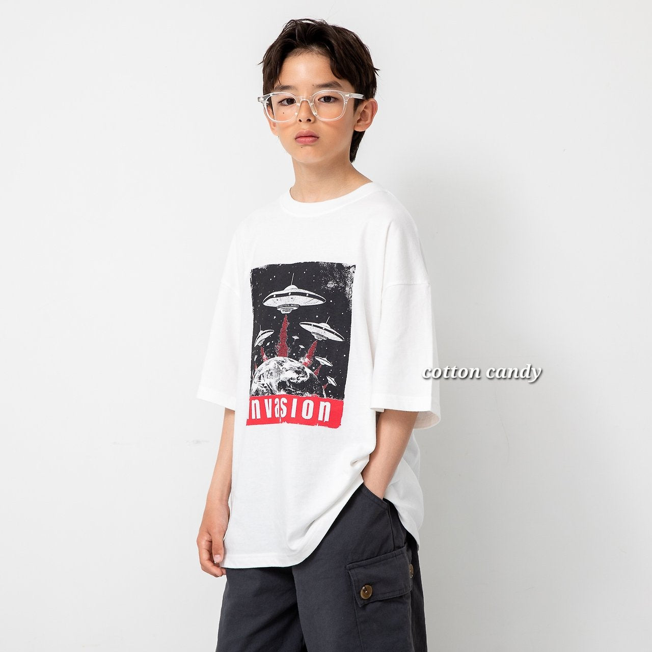 《予約》Invasion T-shirt / cotton candy
