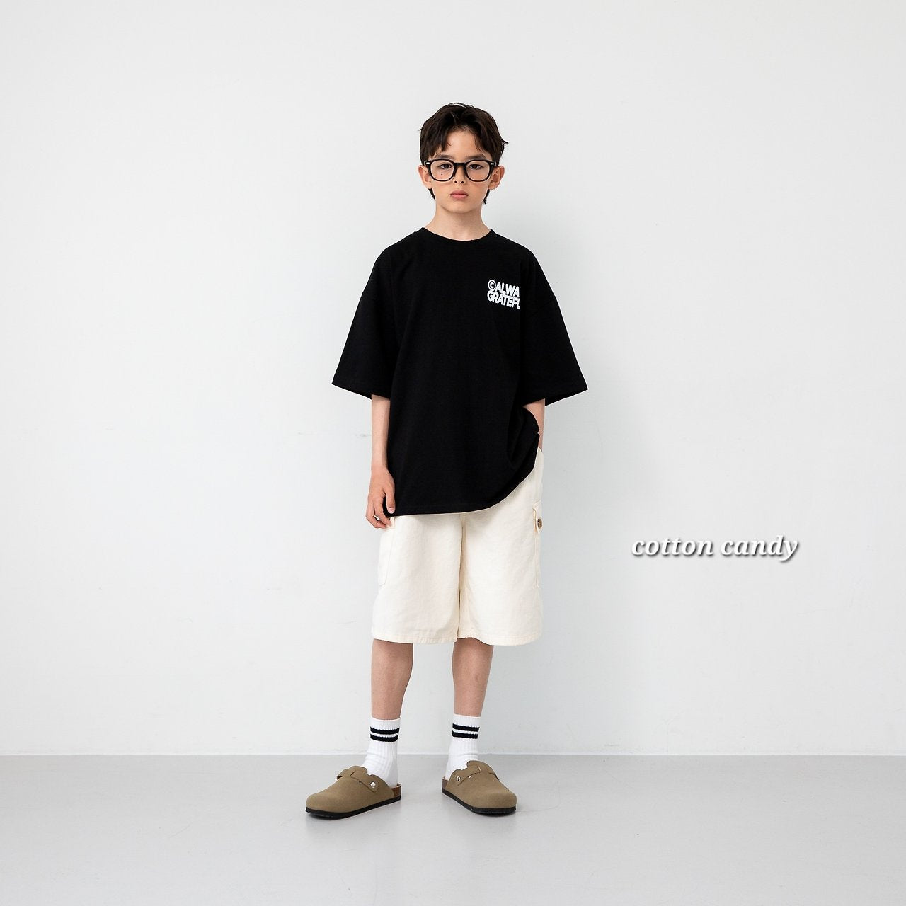 《予約》Square T-shirt / cotton candy
