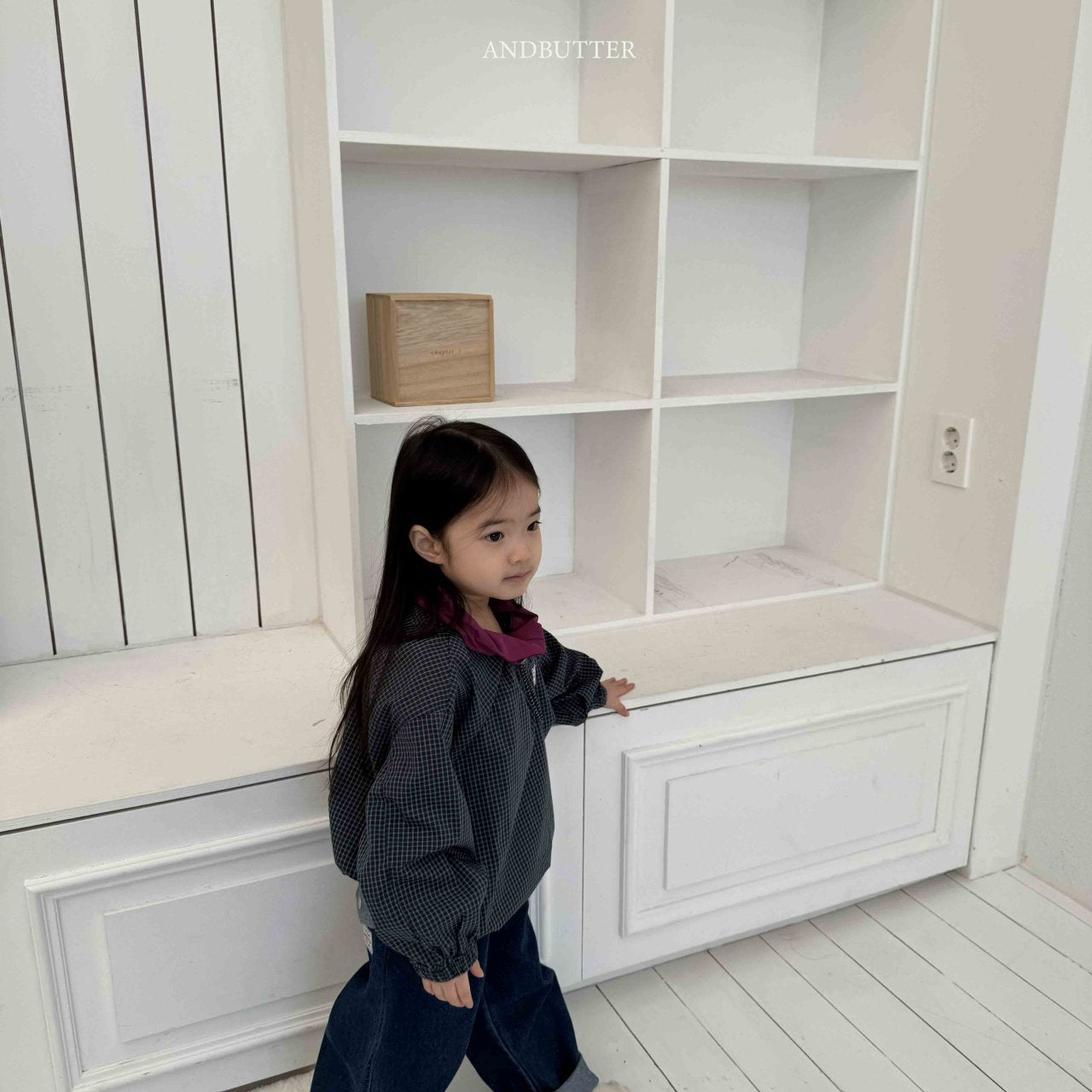 《予約》Old Check Anorak / andbutter