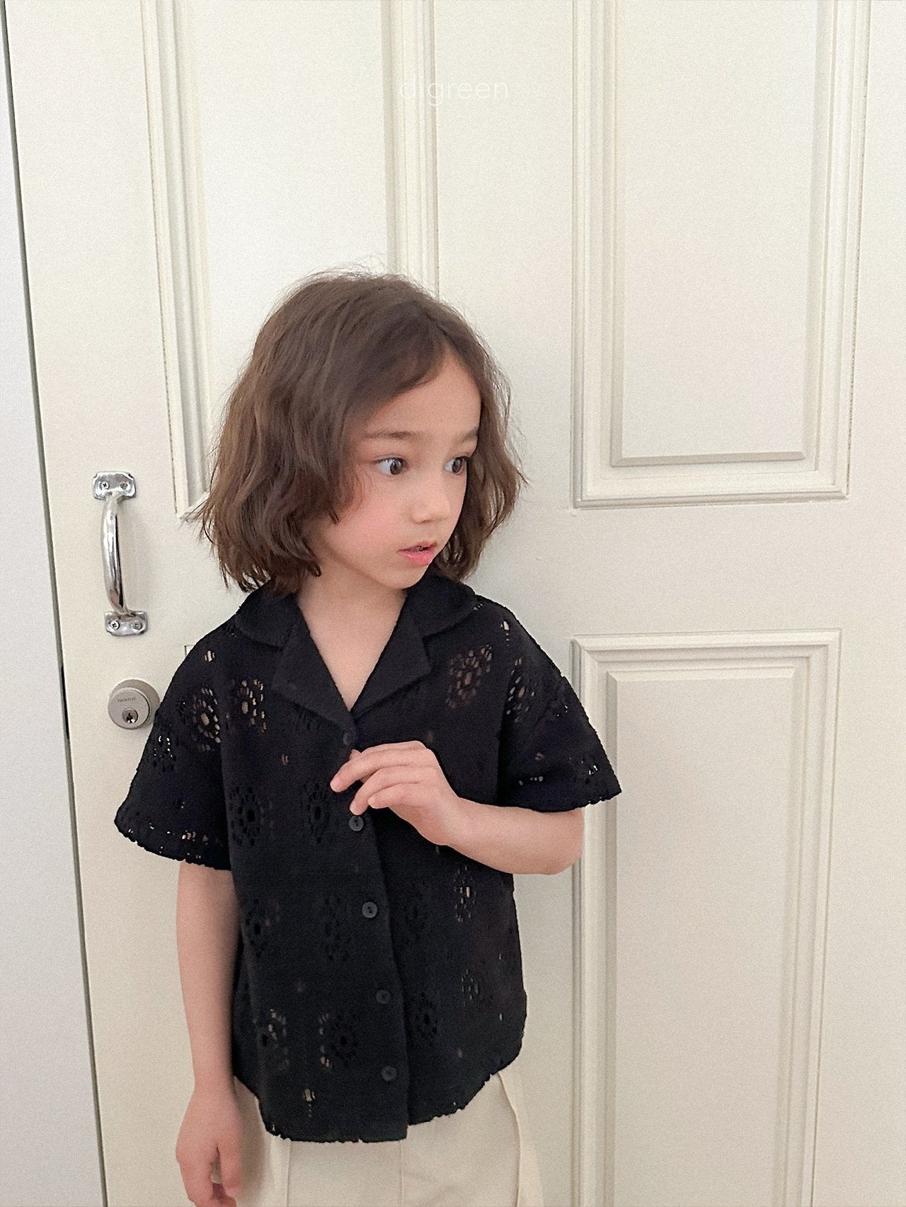 《予約》Crochet Shirt / digreen