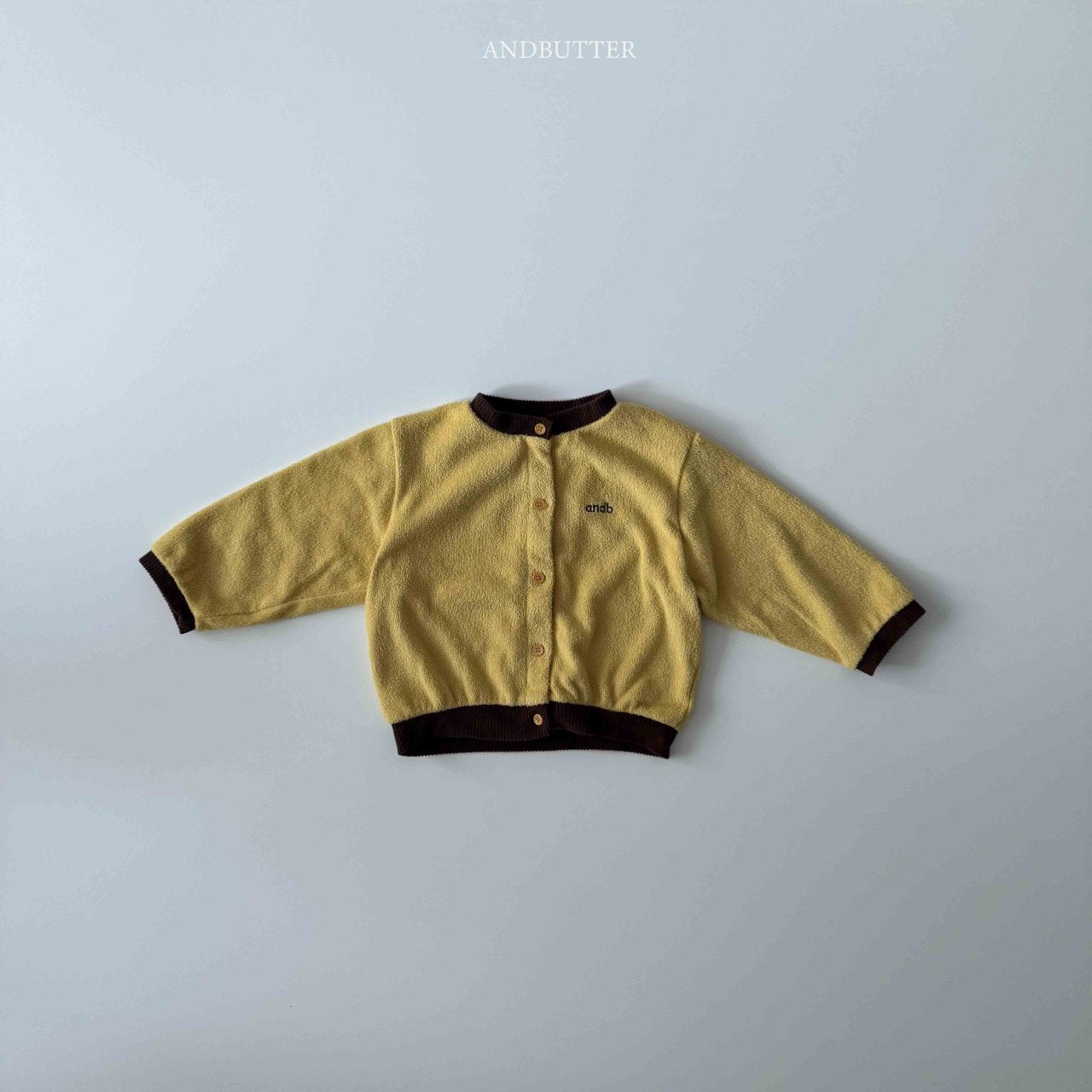 《予約》Two-Tone Terry Cardigan / andbutter