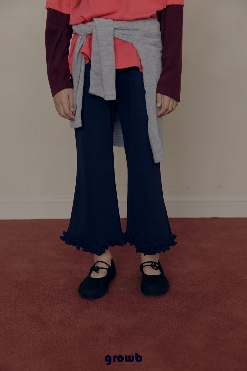 《予約》Siron Frill Rib Pants / GROWB