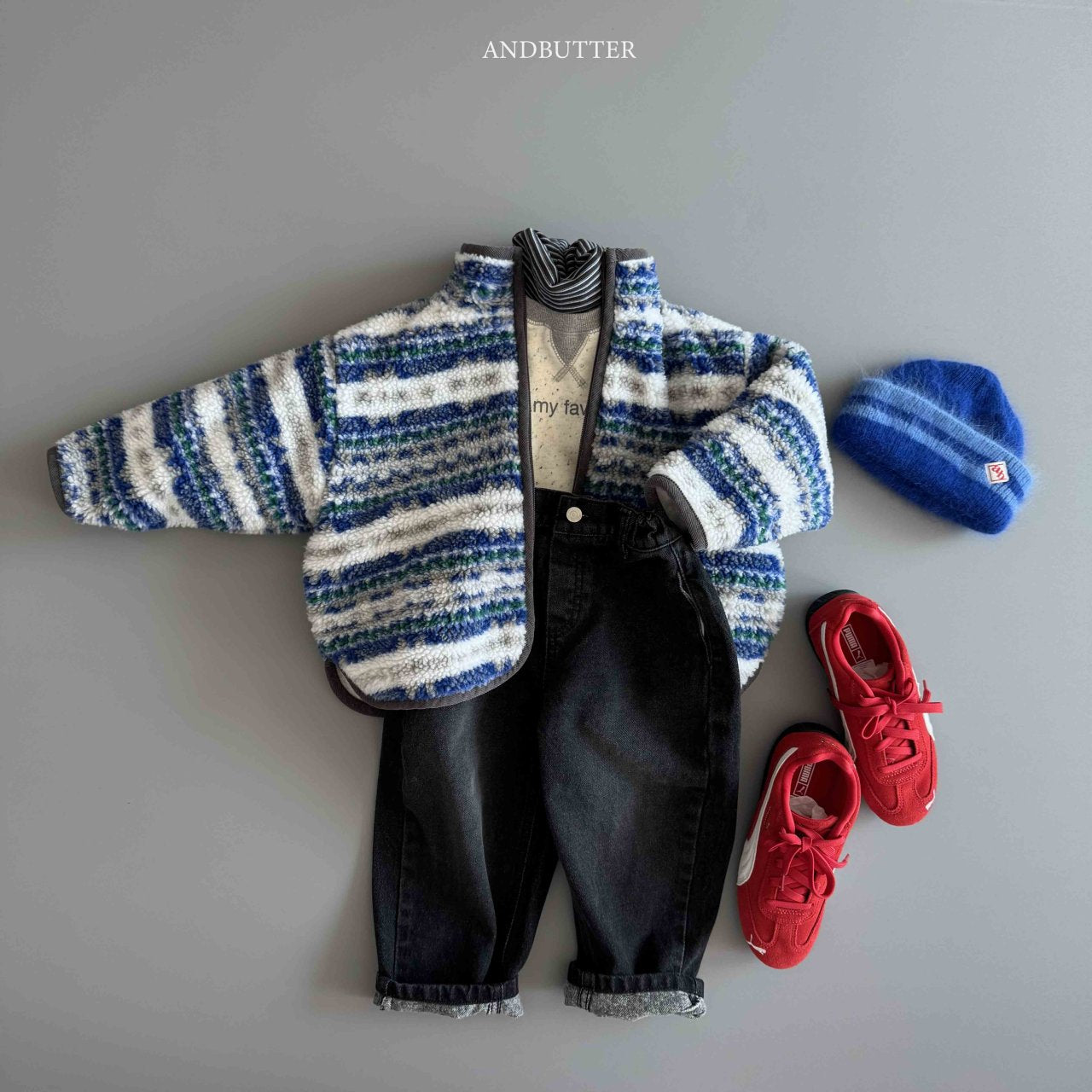 《予約》Nordic Line Jumper / andbutter